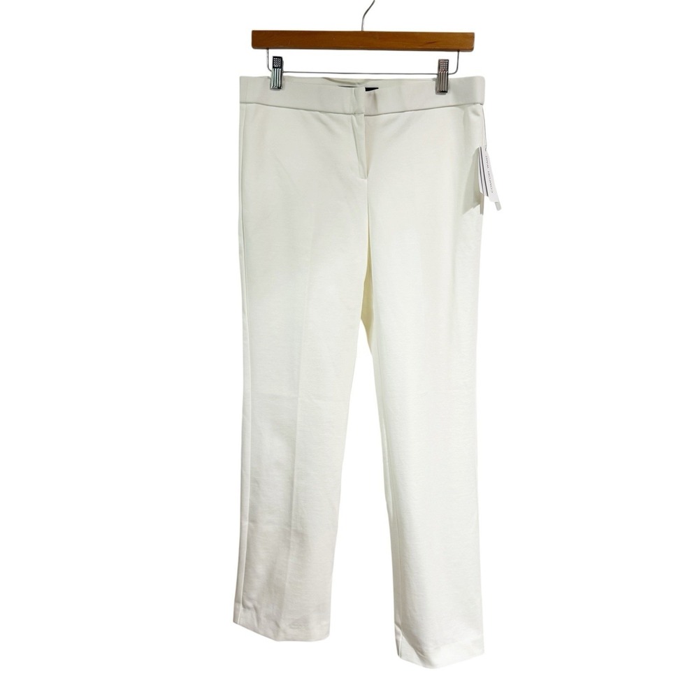 Amanda Chelsea Women's White Color Pants Size 6 Comfort Waist Straight Leg